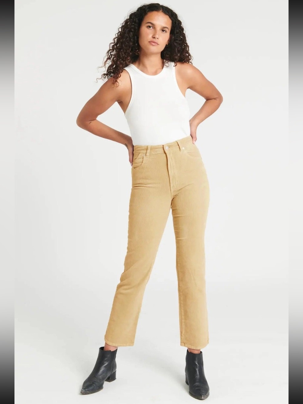 NWT Rolla’s Original Straight Stone Corduroy High Rise Pants Size 25